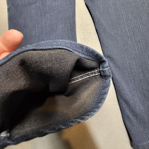 Riders By Lee Womens Size 10 Blue Straight Leg Stretch Distressed Denim - Picture 10 of 11